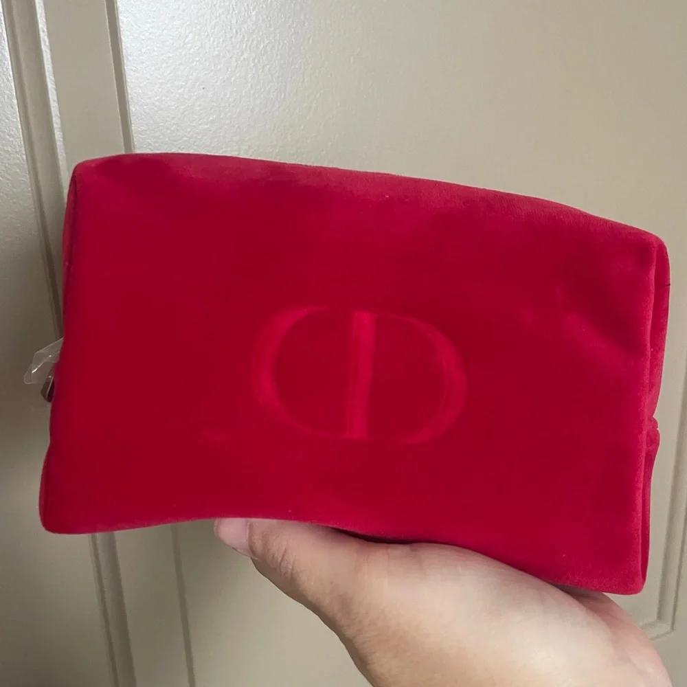 Dior velvet pouch